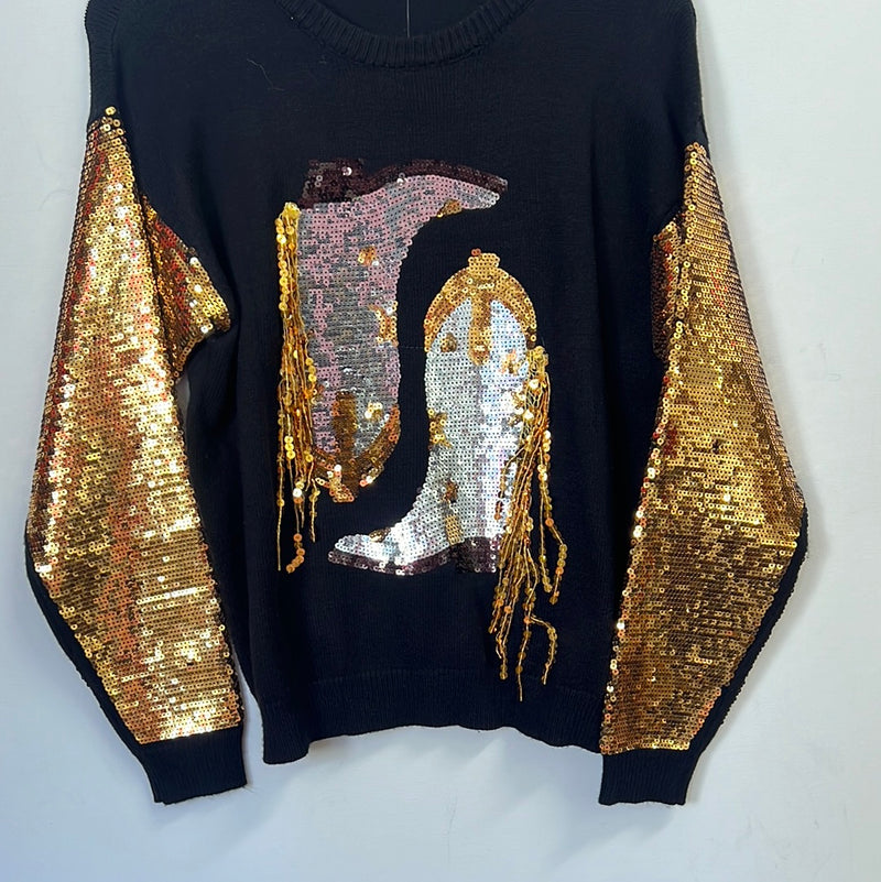 Sequin Cowboy Sweater
