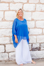Sofia 3/4 Sleeve Silk Kaftan