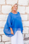 Sofia 3/4 Sleeve Silk Kaftan