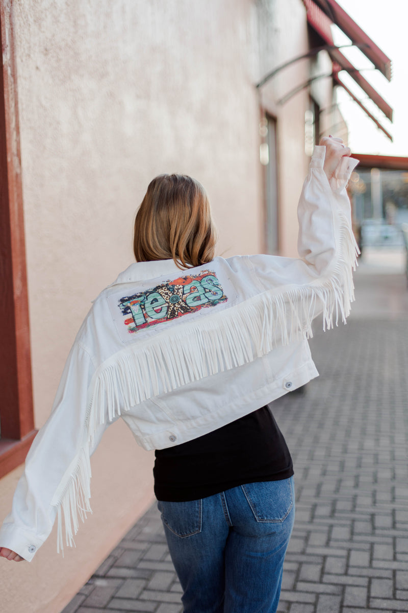 White Fringe Jacket